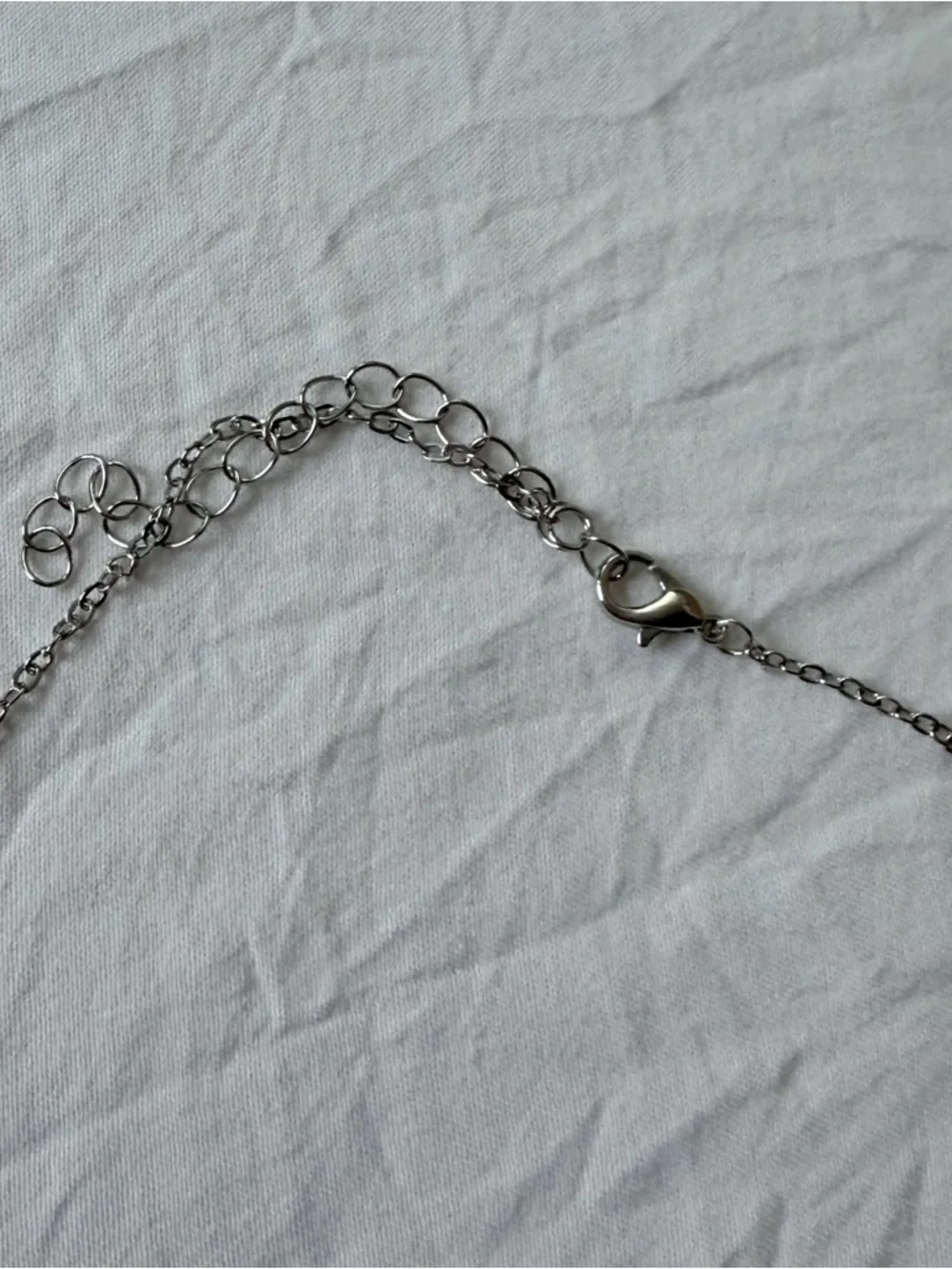 Brand New Y2K Magic Fantasy Silver Diamond Pink Heart Charm Pendant Necklace